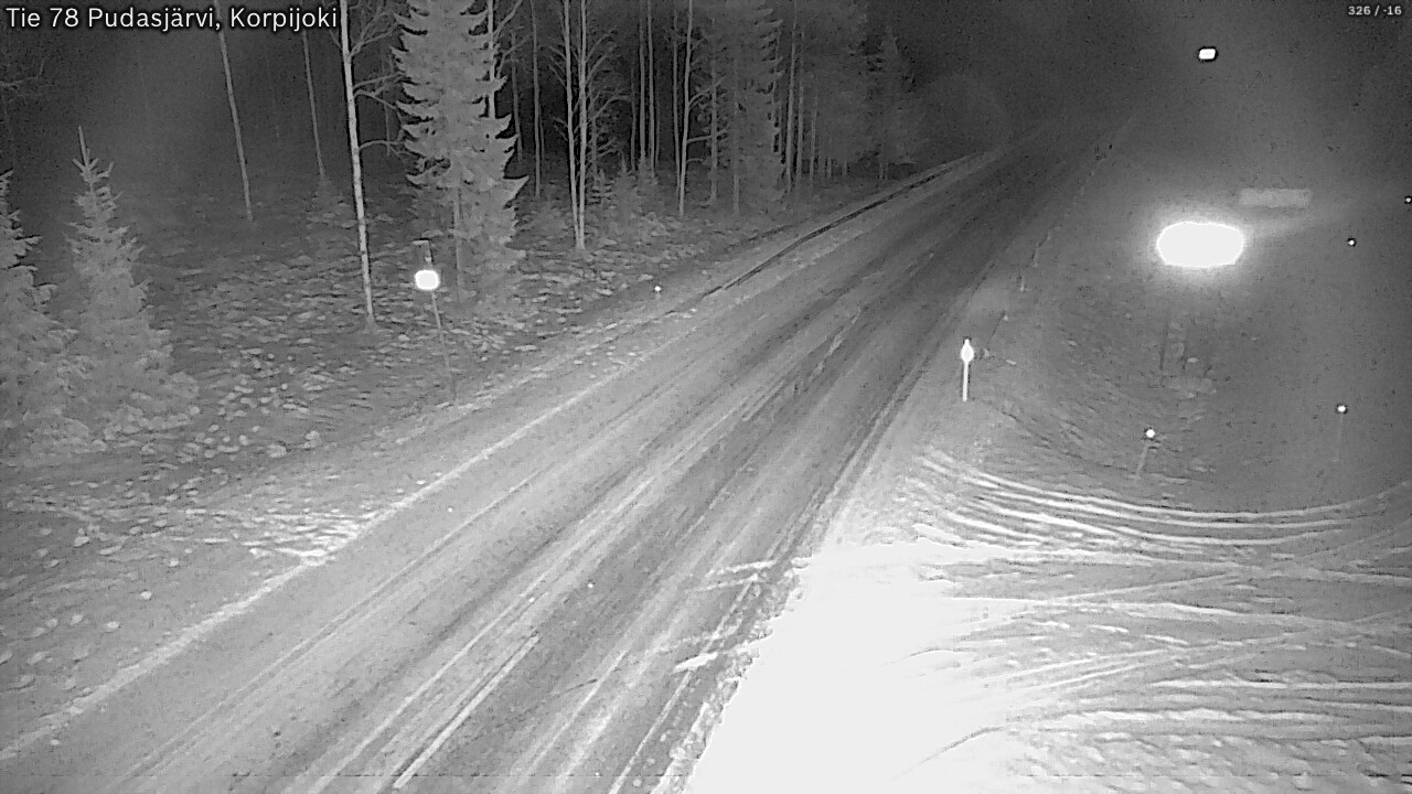 Kelikamerat Kuva Tie 78 Pudasjärvi, Korpijo, Pudasjärvi, Pohjois-Pohjanmaa