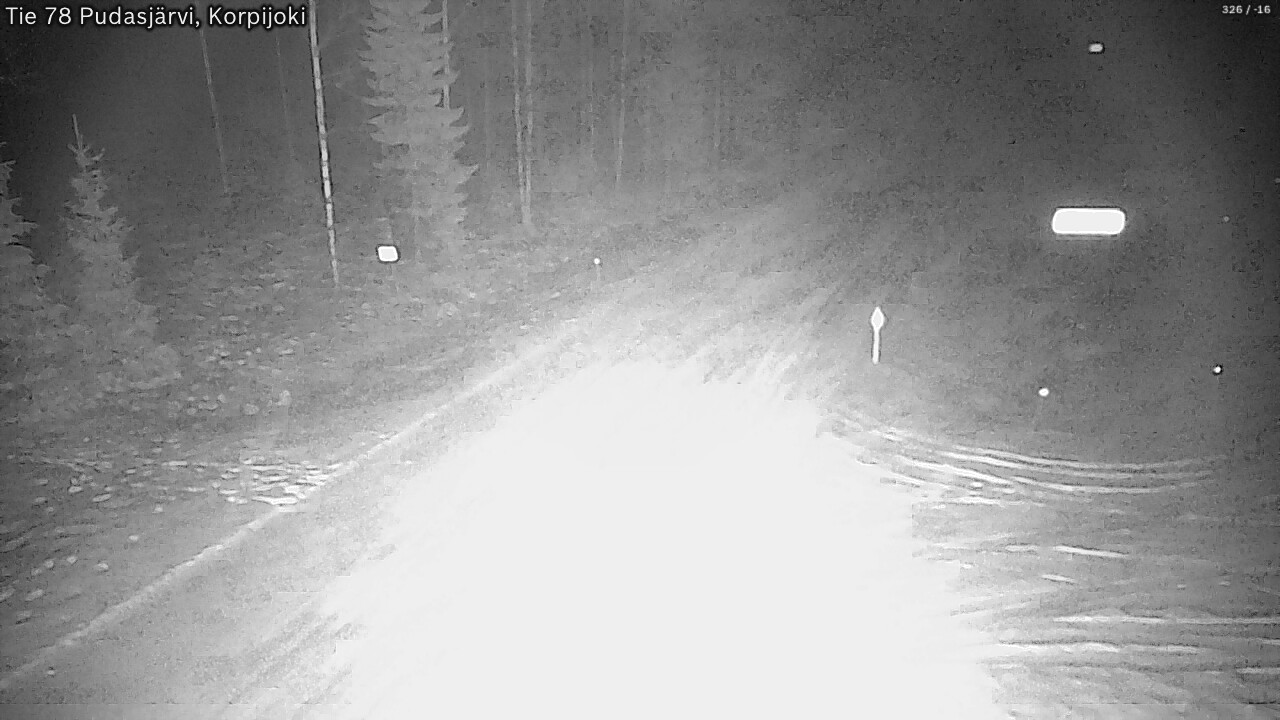 Kelikamerat Kuva Tie 78 Pudasjärvi, Korpijo, Pudasjärvi, Pohjois-Pohjanmaa