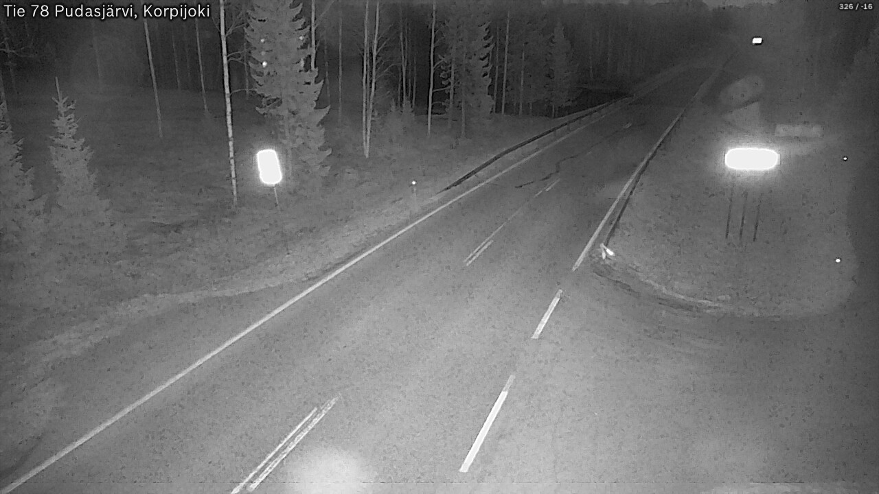 Kelikamerat Kuva Tie 78 Pudasjärvi, Korpijo, Pudasjärvi, Pohjois-Pohjanmaa