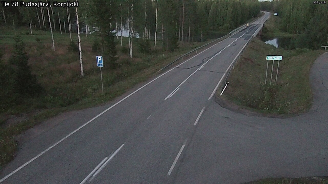 Kelikamerat Kuva Tie 78 Pudasjärvi, Korpijo, Pudasjärvi, Pohjois-Pohjanmaa