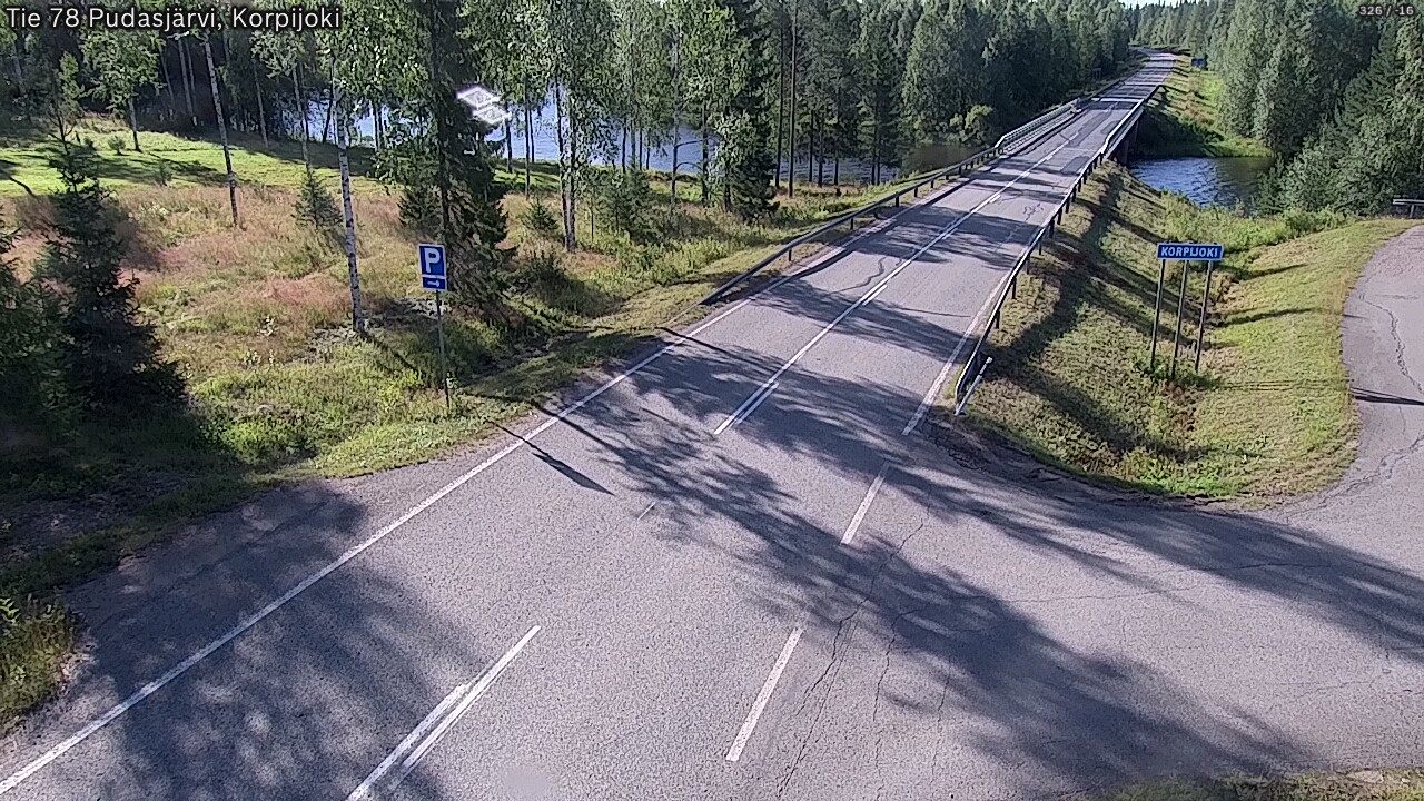 Weather Camera Image Väg 78 Pudasjärvi, Korpijoki, Pudasjärvi, Pohjois-Pohjanmaa
