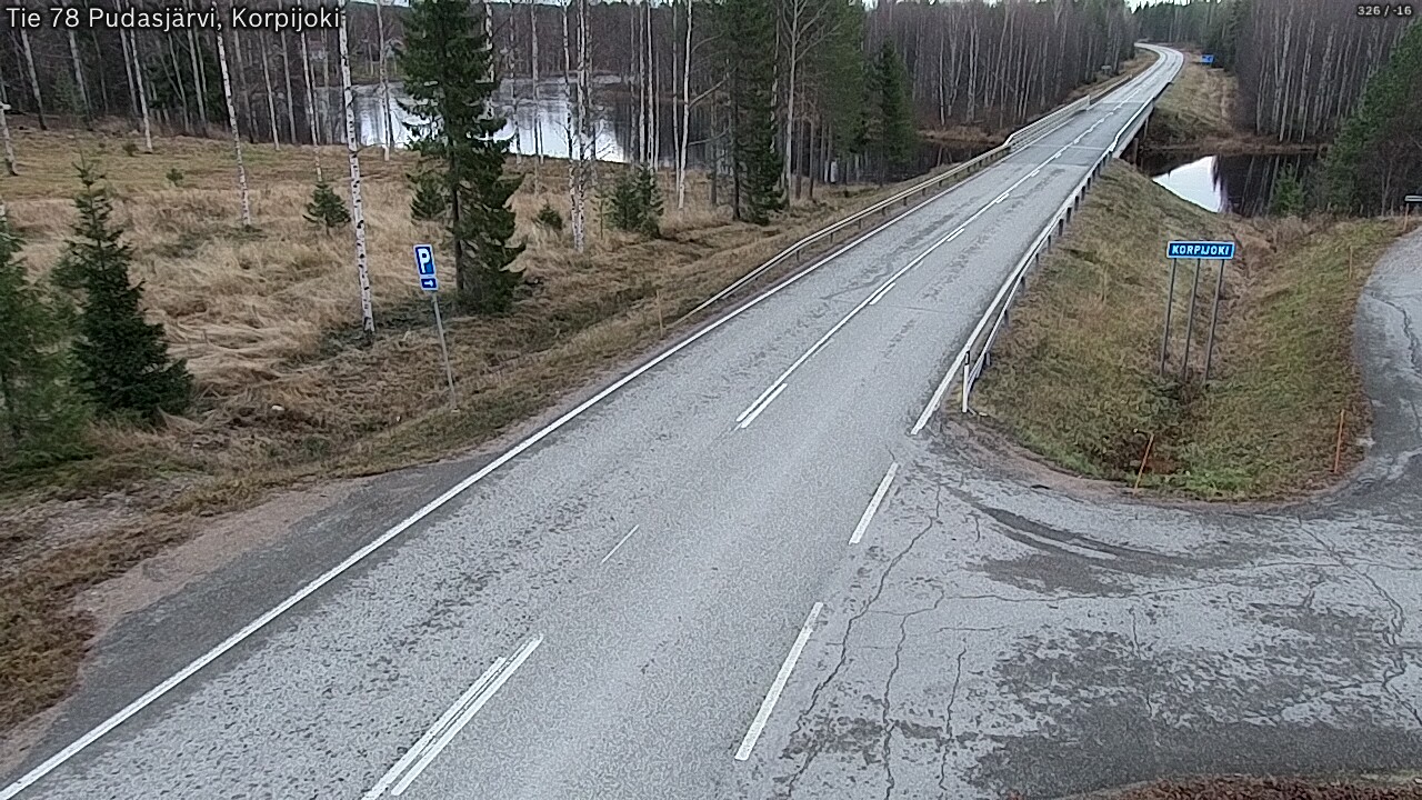 Kelikamerat Kuva Tie 78 Pudasjärvi, Korpijo, Pudasjärvi, Pohjois-Pohjanmaa