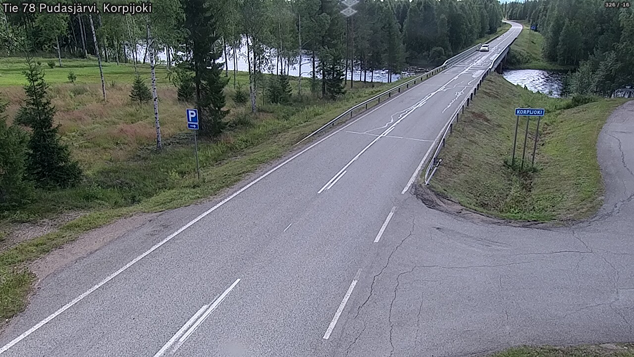 Kelikamerat Kuva Tie 78 Pudasjärvi, Korpijo, Pudasjärvi, Pohjois-Pohjanmaa