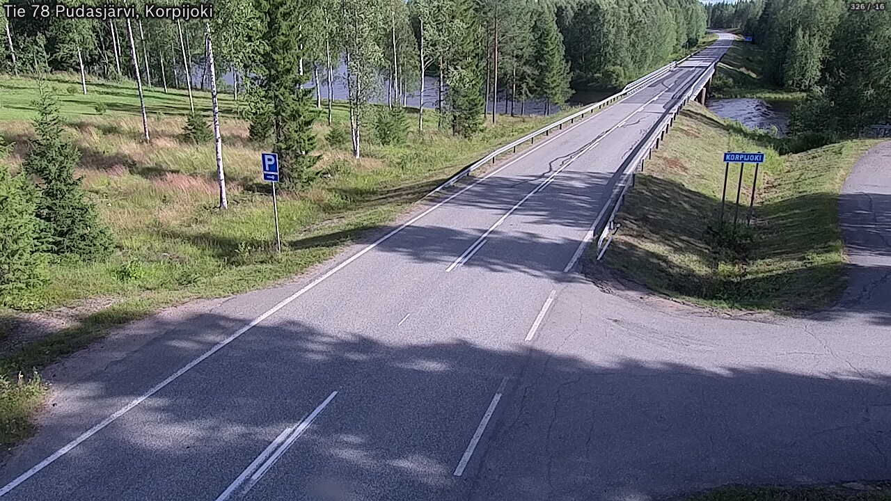 Kelikamerat Kuva Tie 78 Pudasjärvi, Korpijo, Pudasjärvi, Pohjois-Pohjanmaa