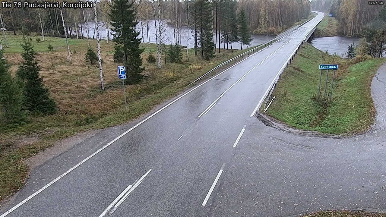 Kelikamerat Kuva Tie 78 Pudasjärvi, Korpijo, Pudasjärvi, Pohjois-Pohjanmaa