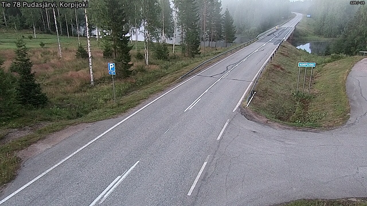 Kelikamerat Kuva Tie 78 Pudasjärvi, Korpijo, Pudasjärvi, Pohjois-Pohjanmaa