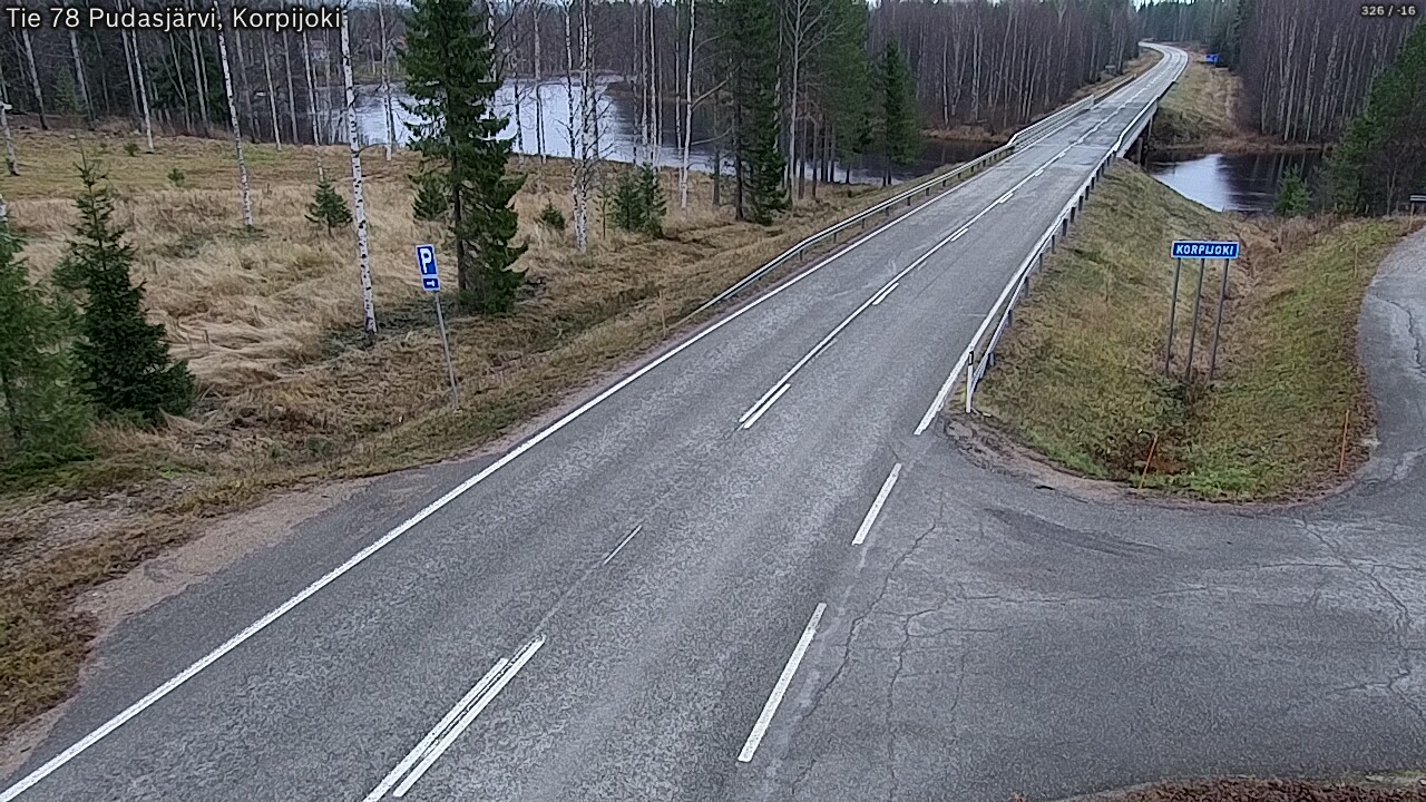 Kelikamerat Kuva Tie 78 Pudasjärvi, Korpijo, Pudasjärvi, Pohjois-Pohjanmaa