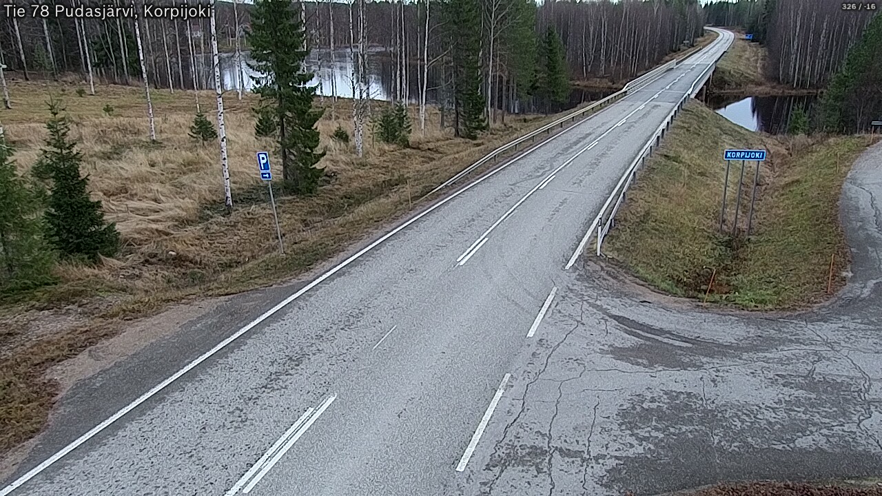 Kelikamerat Kuva Tie 78 Pudasjärvi, Korpijo, Pudasjärvi, Pohjois-Pohjanmaa