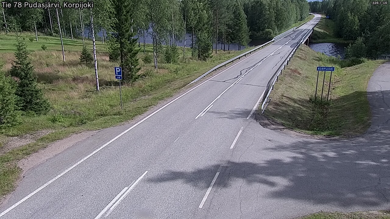 Kelikamerat Kuva Tie 78 Pudasjärvi, Korpijo, Pudasjärvi, Pohjois-Pohjanmaa