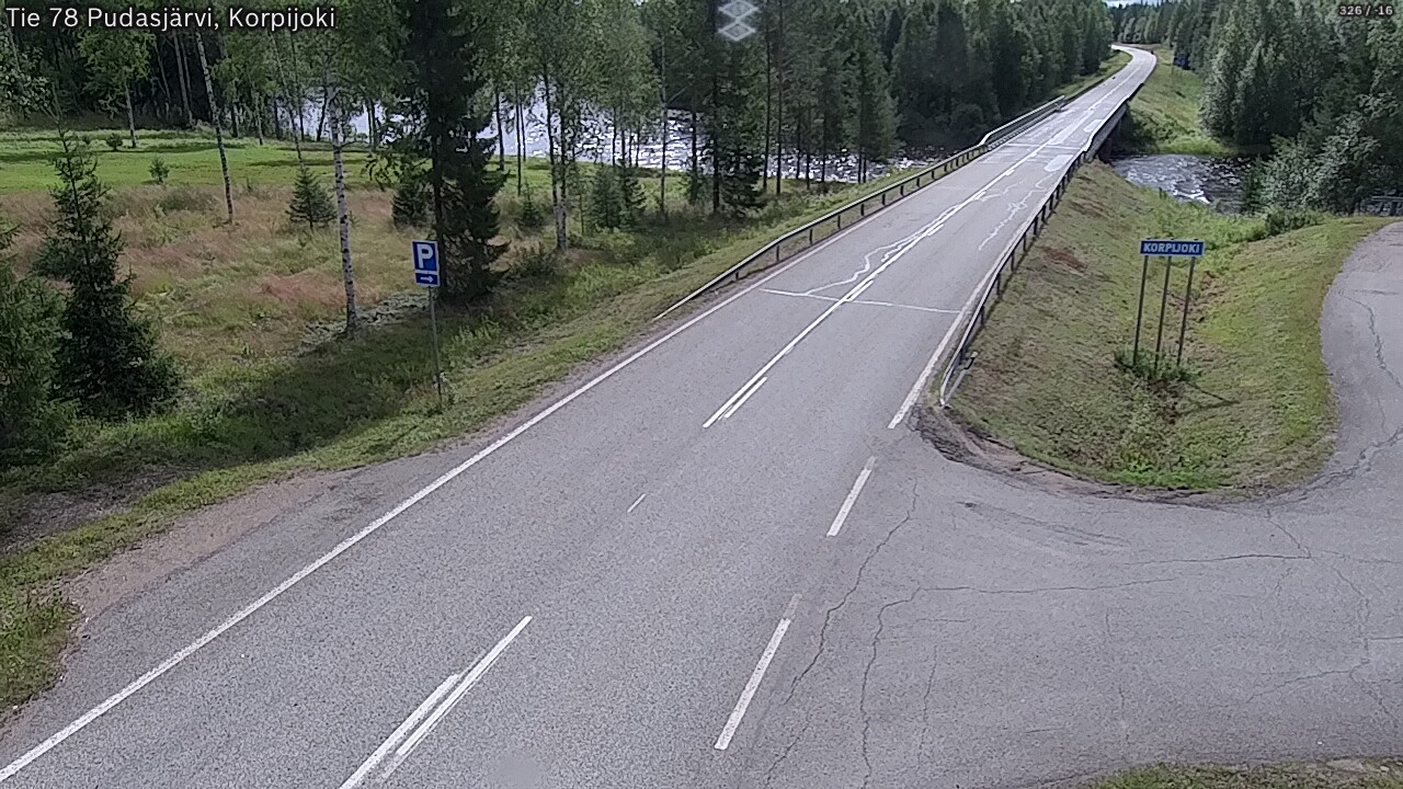 Kelikamerat Kuva Tie 78 Pudasjärvi, Korpijo, Pudasjärvi, Pohjois-Pohjanmaa