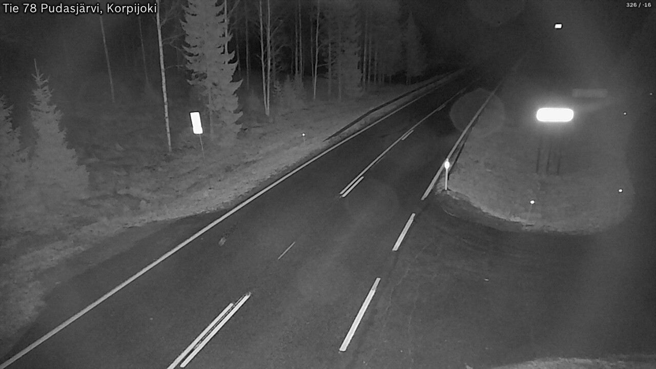 Kelikamerat Kuva Tie 78 Pudasjärvi, Korpijo, Pudasjärvi, Pohjois-Pohjanmaa