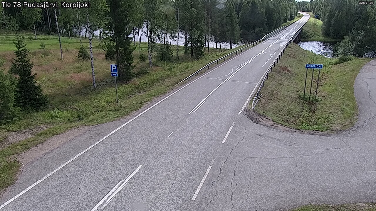 Kelikamerat Kuva Tie 78 Pudasjärvi, Korpijo, Pudasjärvi, Pohjois-Pohjanmaa