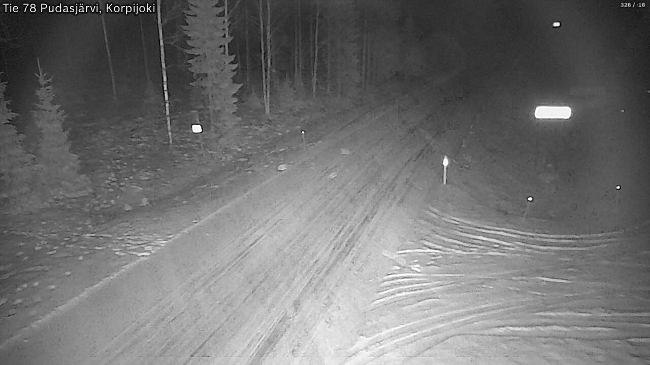 Kelikamerat Kuva Tie 78 Pudasjärvi, Korpijo, Pudasjärvi, Pohjois-Pohjanmaa