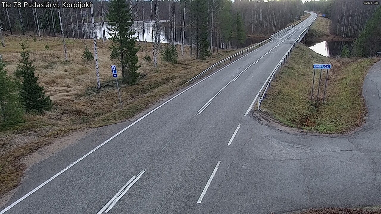 Kelikamerat Kuva Tie 78 Pudasjärvi, Korpijo, Pudasjärvi, Pohjois-Pohjanmaa