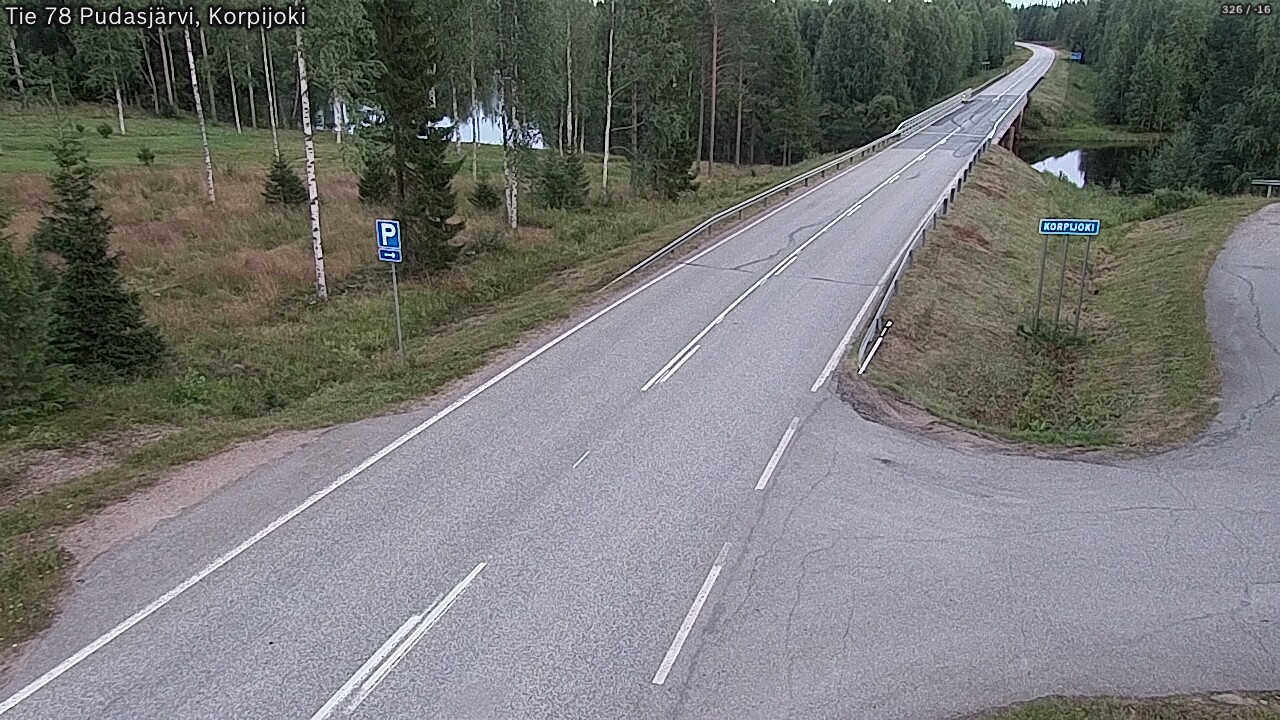 Kelikamerat Kuva Tie 78 Pudasjärvi, Korpijo, Pudasjärvi, Pohjois-Pohjanmaa