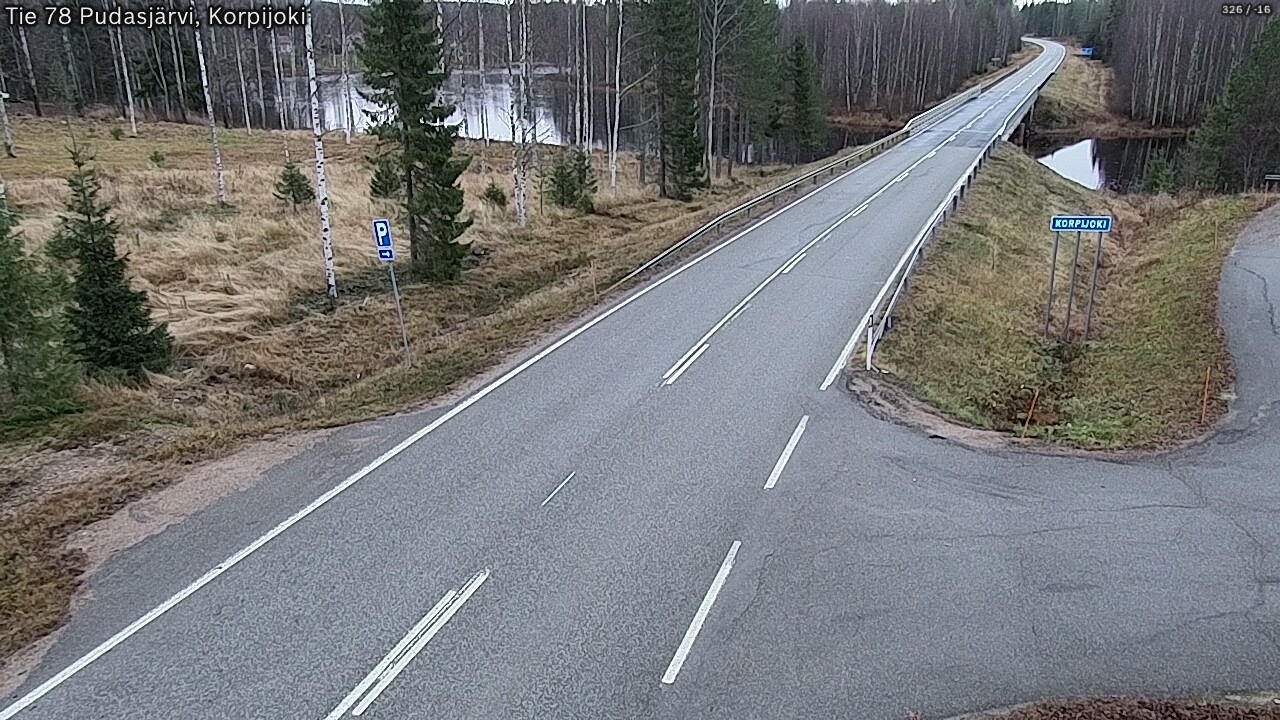 Kelikamerat Kuva Tie 78 Pudasjärvi, Korpijo, Pudasjärvi, Pohjois-Pohjanmaa