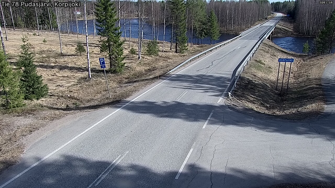 Kelikamerat Kuva Tie 78 Pudasjärvi, Korpijo, Pudasjärvi, Pohjois-Pohjanmaa