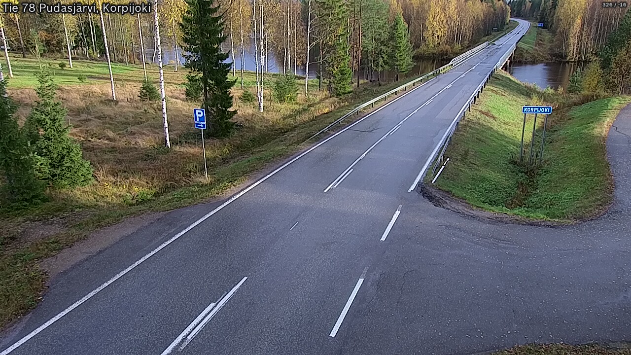 Weather Camera Image Road 78 Pudasjärvi, Korpijoki, Pudasjärvi, Pohjois-Pohjanmaa