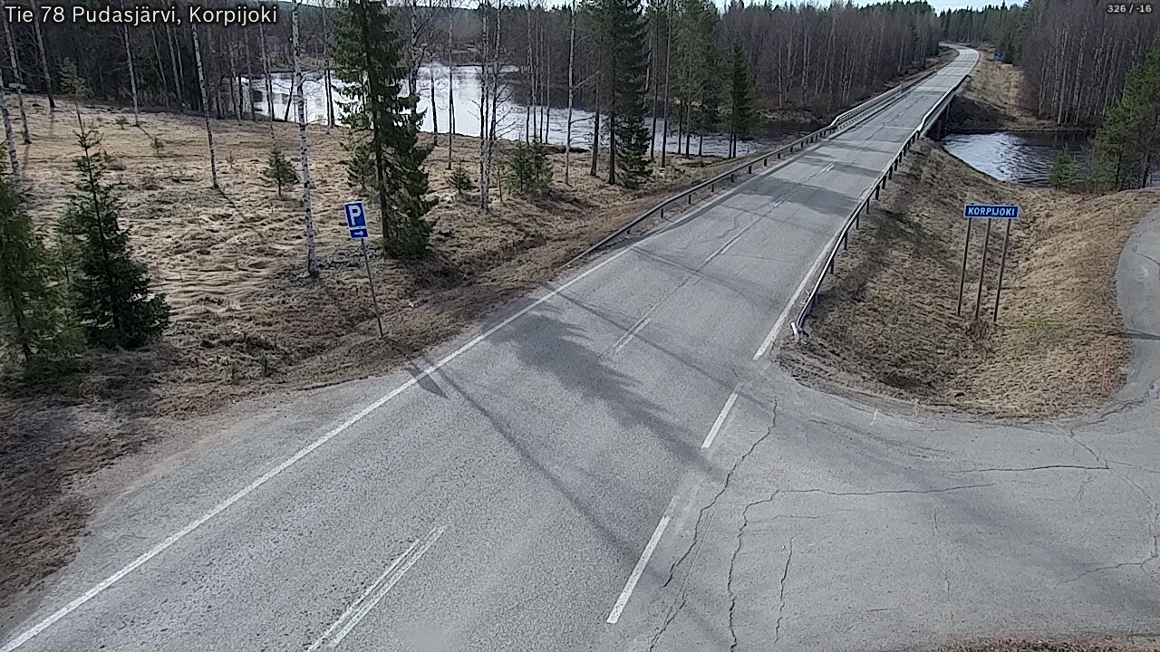Kelikamerat Kuva Tie 78 Pudasjärvi, Korpijo, Pudasjärvi, Pohjois-Pohjanmaa