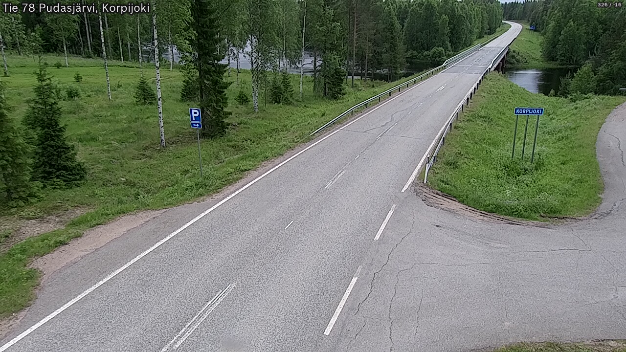 Kelikamerat Kuva Tie 78 Pudasjärvi, Korpijo, Pudasjärvi, Pohjois-Pohjanmaa