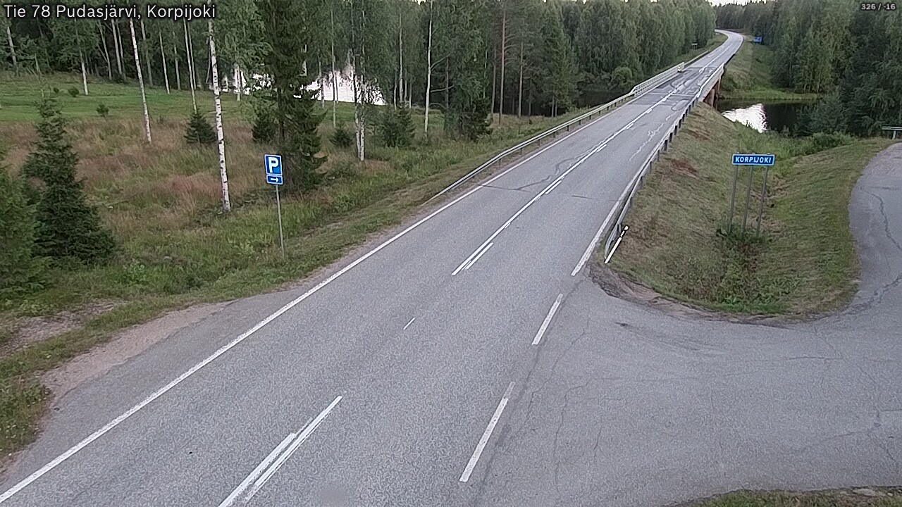 Kelikamerat Kuva Tie 78 Pudasjärvi, Korpijo, Pudasjärvi, Pohjois-Pohjanmaa