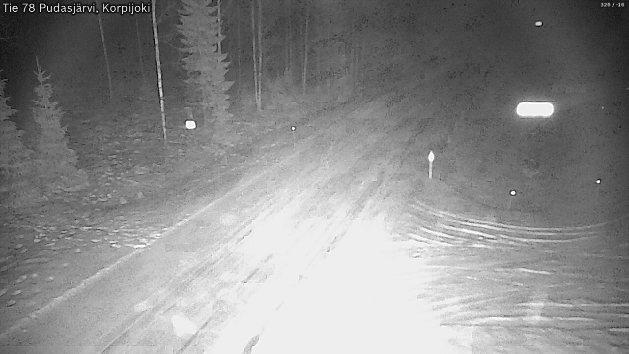 Kelikamerat Kuva Tie 78 Pudasjärvi, Korpijo, Pudasjärvi, Pohjois-Pohjanmaa