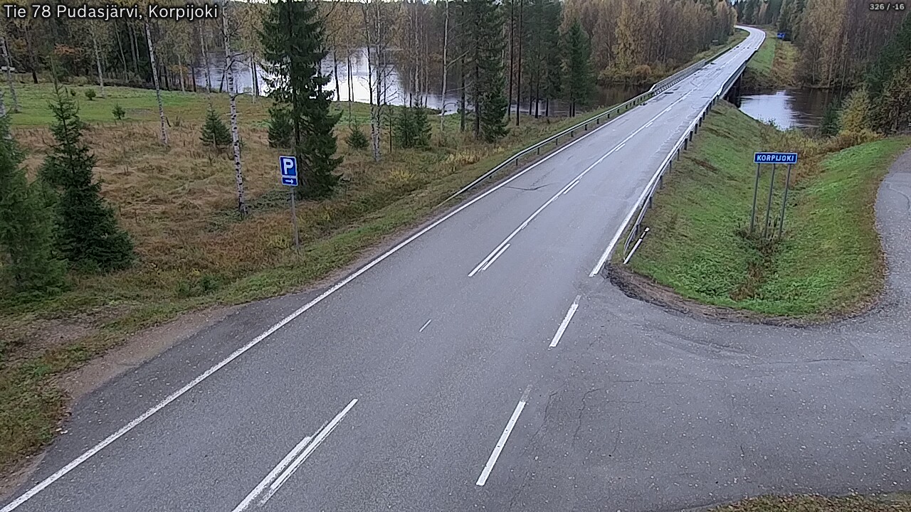 Weather Camera Image Road 78 Pudasjärvi, Korpijoki, Pudasjärvi, Pohjois-Pohjanmaa