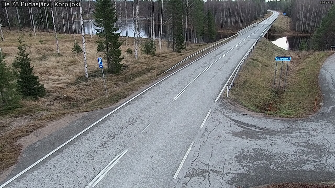 Kelikamerat Kuva Tie 78 Pudasjärvi, Korpijo, Pudasjärvi, Pohjois-Pohjanmaa
