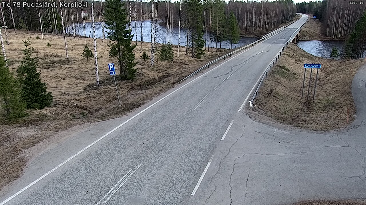 Kelikamerat Kuva Tie 78 Pudasjärvi, Korpijo, Pudasjärvi, Pohjois-Pohjanmaa