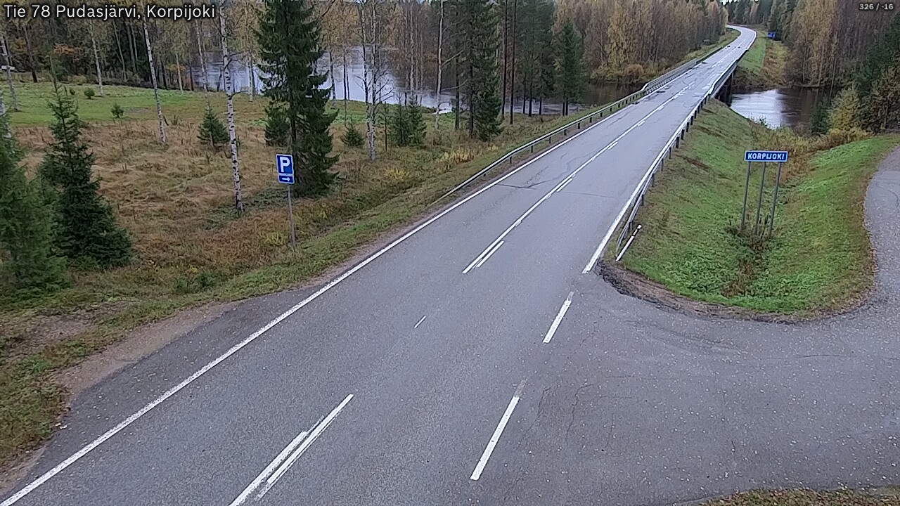 Weather Camera Image Road 78 Pudasjärvi, Korpijoki, Pudasjärvi, Pohjois-Pohjanmaa