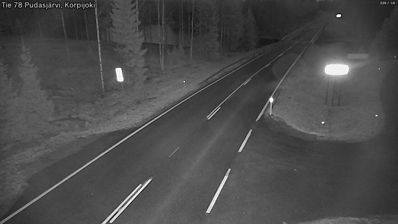 Kelikamerat Kuva Tie 78 Pudasjärvi, Korpijo, Pudasjärvi, Pohjois-Pohjanmaa