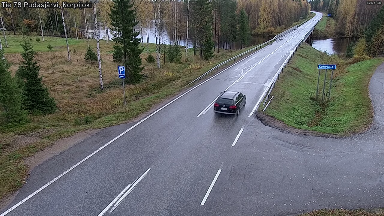 Weather Camera Image Road 78 Pudasjärvi, Korpijoki, Pudasjärvi, Pohjois-Pohjanmaa