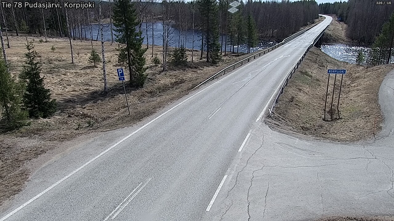 Kelikamerat Kuva Tie 78 Pudasjärvi, Korpijo, Pudasjärvi, Pohjois-Pohjanmaa