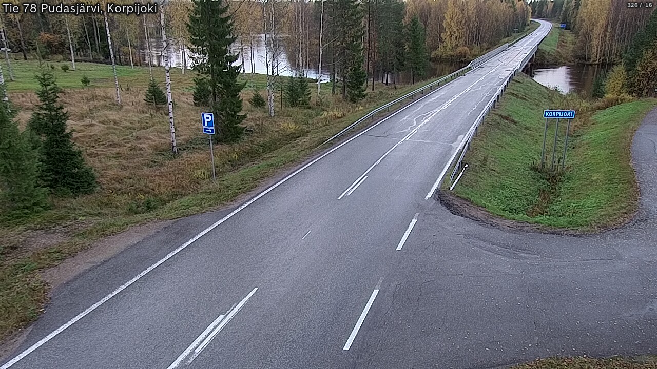 Weather Camera Image Road 78 Pudasjärvi, Korpijoki, Pudasjärvi, Pohjois-Pohjanmaa
