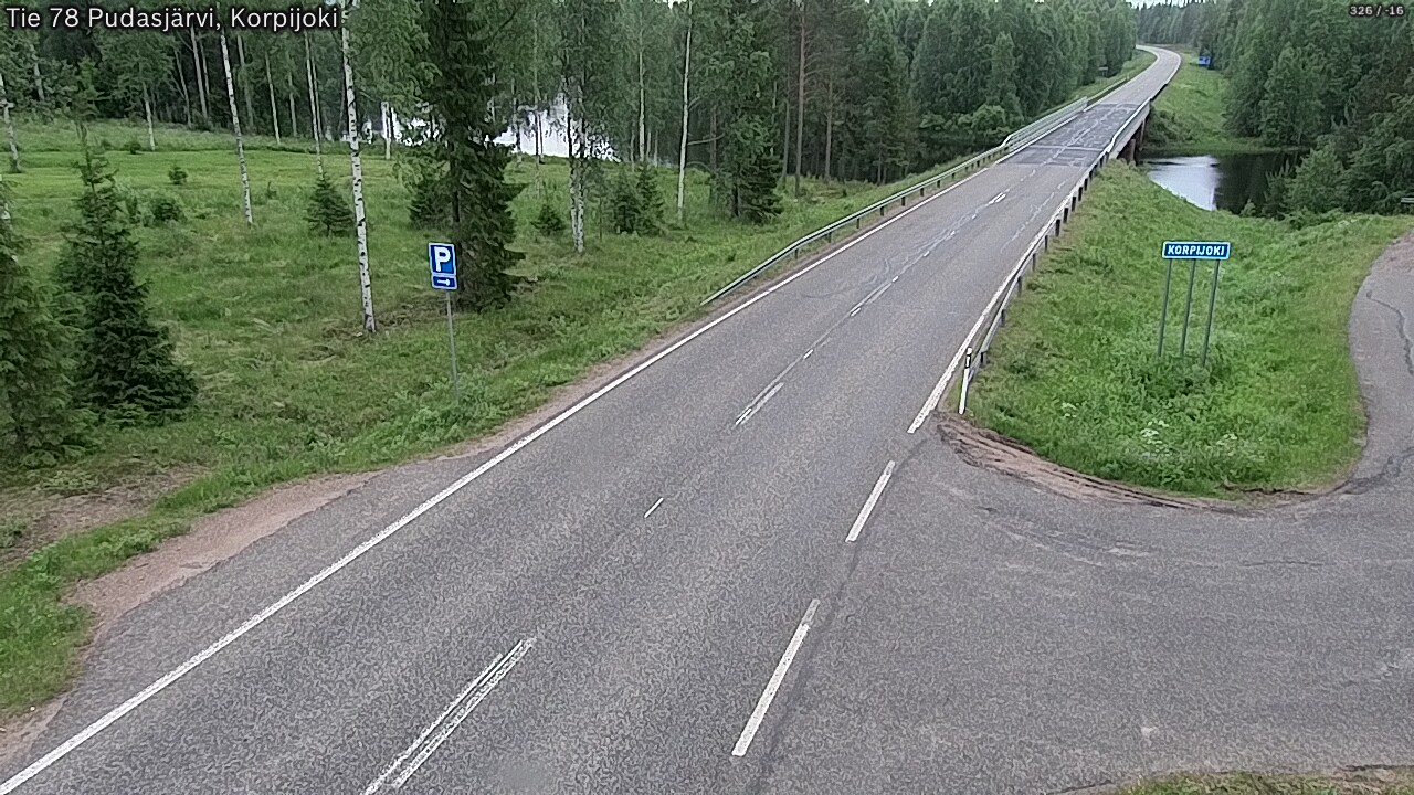 Kelikamerat Kuva Tie 78 Pudasjärvi, Korpijo, Pudasjärvi, Pohjois-Pohjanmaa