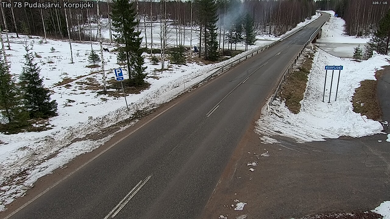 Kelikamerat Kuva Tie 78 Pudasjärvi, Korpijo, Pudasjärvi, Pohjois-Pohjanmaa