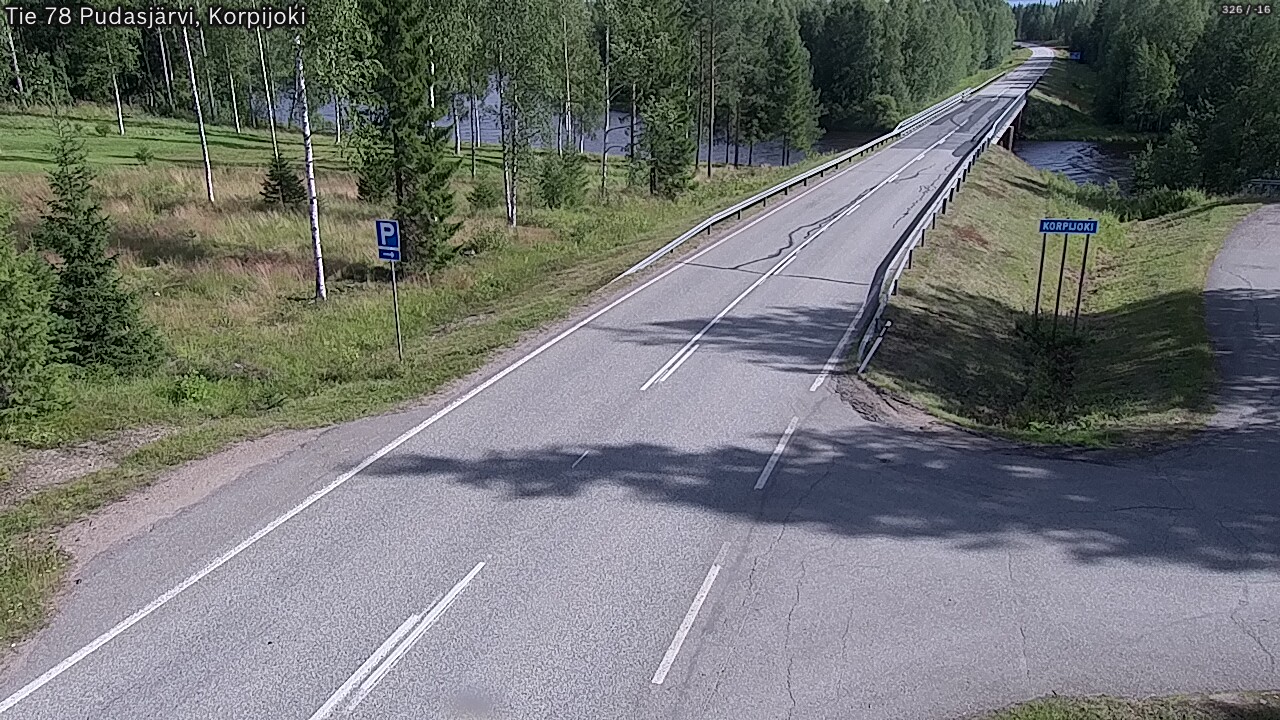 Kelikamerat Kuva Tie 78 Pudasjärvi, Korpijo, Pudasjärvi, Pohjois-Pohjanmaa