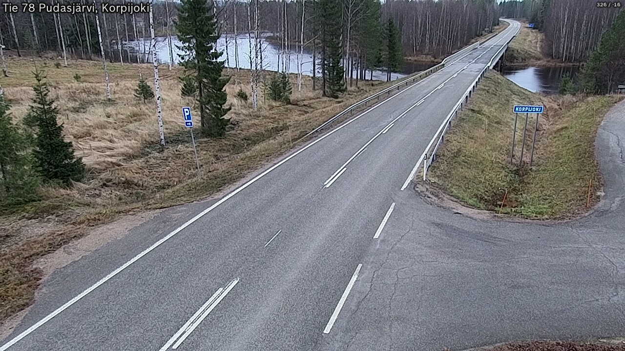 Kelikamerat Kuva Tie 78 Pudasjärvi, Korpijo, Pudasjärvi, Pohjois-Pohjanmaa
