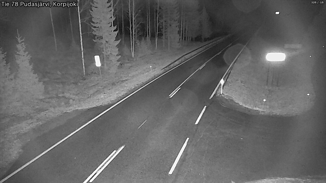 Kelikamerat Kuva Tie 78 Pudasjärvi, Korpijo, Pudasjärvi, Pohjois-Pohjanmaa