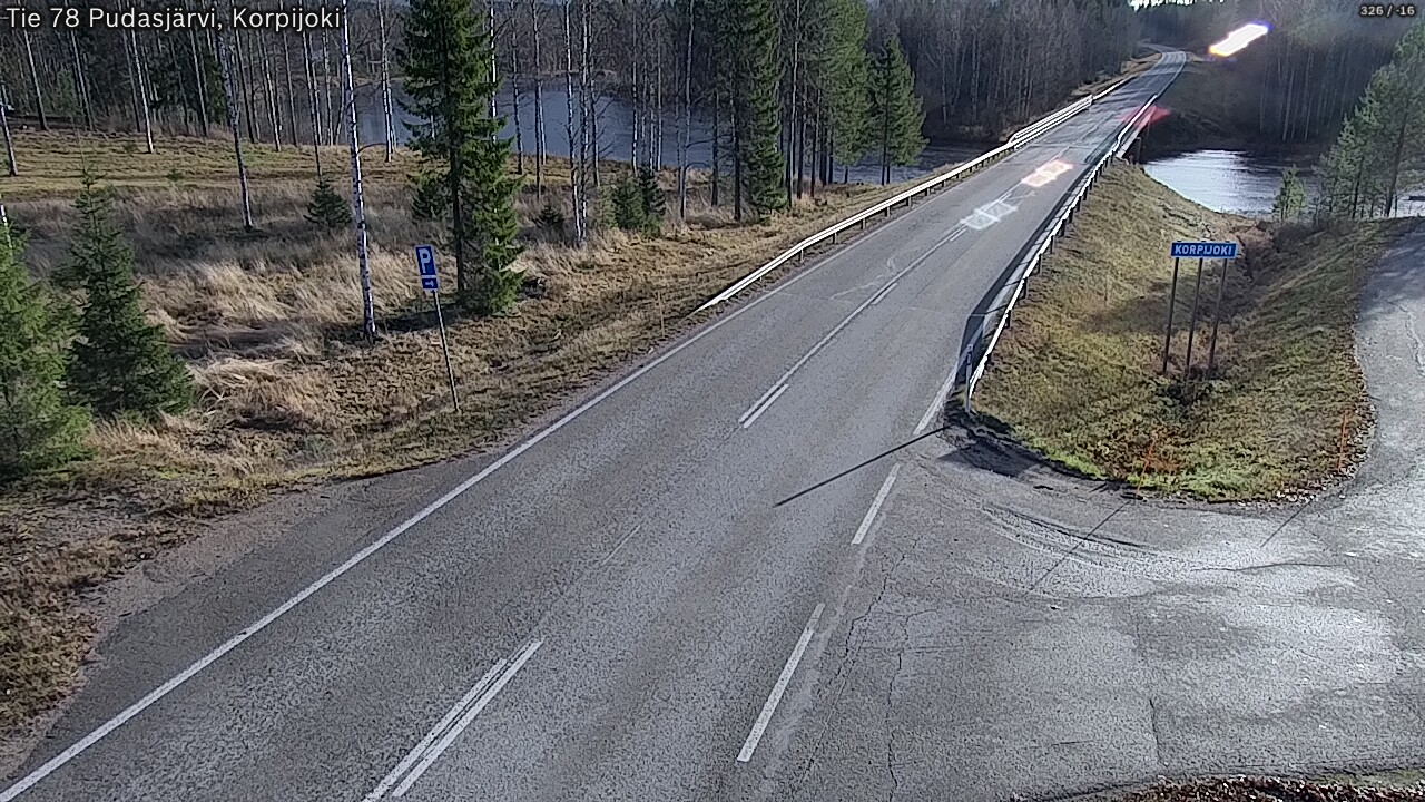 Kelikamerat Kuva Tie 78 Pudasjärvi, Korpijo, Pudasjärvi, Pohjois-Pohjanmaa