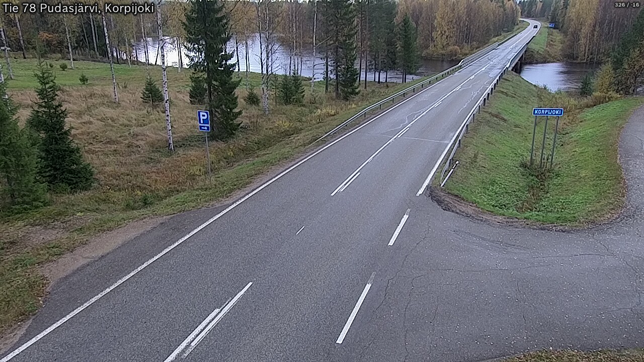 Weather Camera Image Road 78 Pudasjärvi, Korpijoki, Pudasjärvi, Pohjois-Pohjanmaa