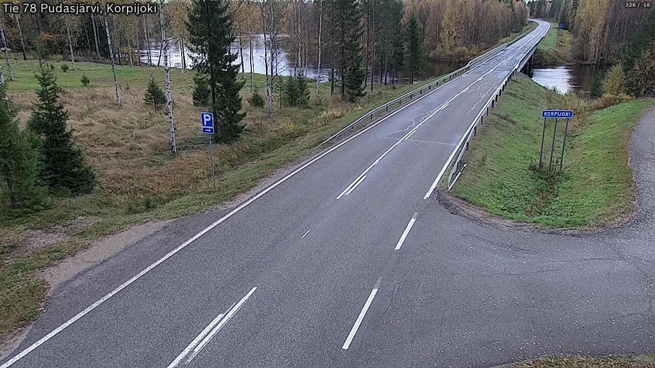 Weather Camera Image Road 78 Pudasjärvi, Korpijoki, Pudasjärvi, Pohjois-Pohjanmaa
