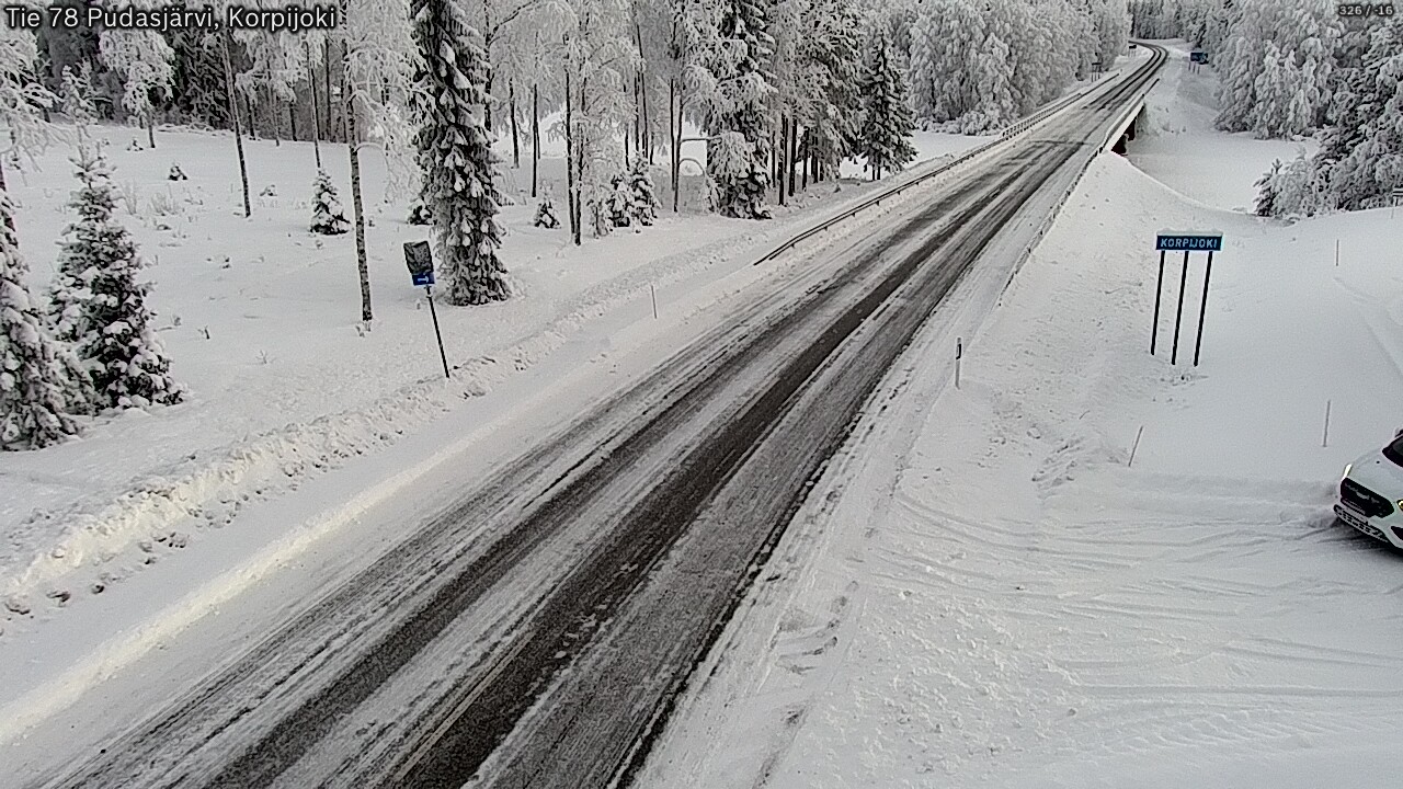 Kelikamerat Kuva Tie 78 Pudasjärvi, Korpijo, Pudasjärvi, Pohjois-Pohjanmaa