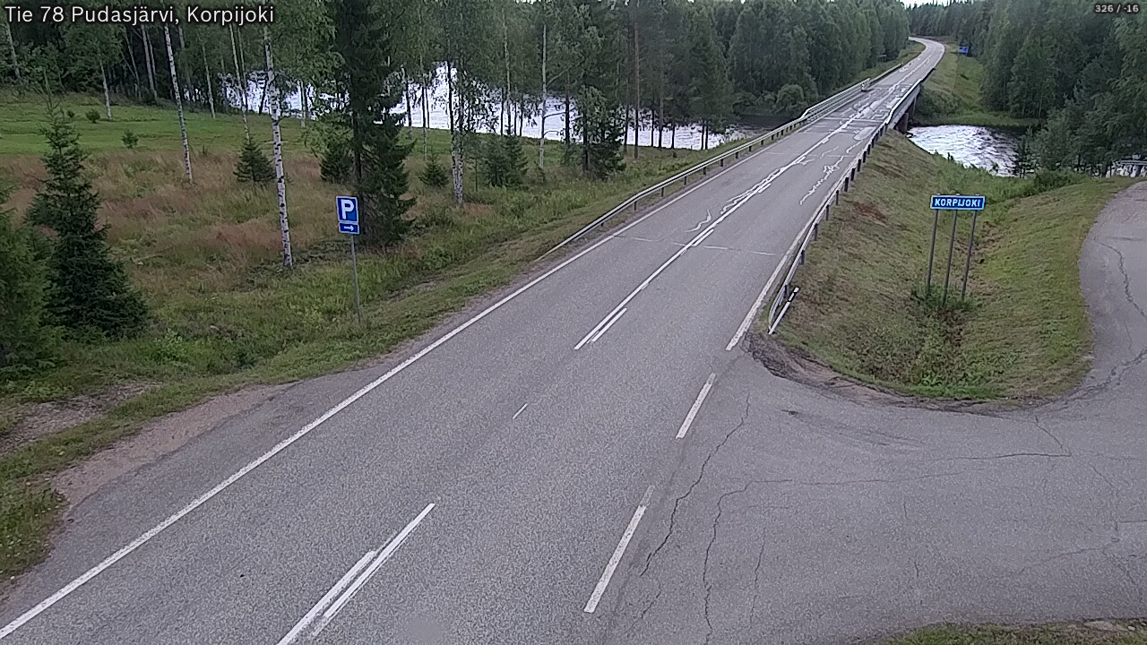 Kelikamerat Kuva Tie 78 Pudasjärvi, Korpijo, Pudasjärvi, Pohjois-Pohjanmaa