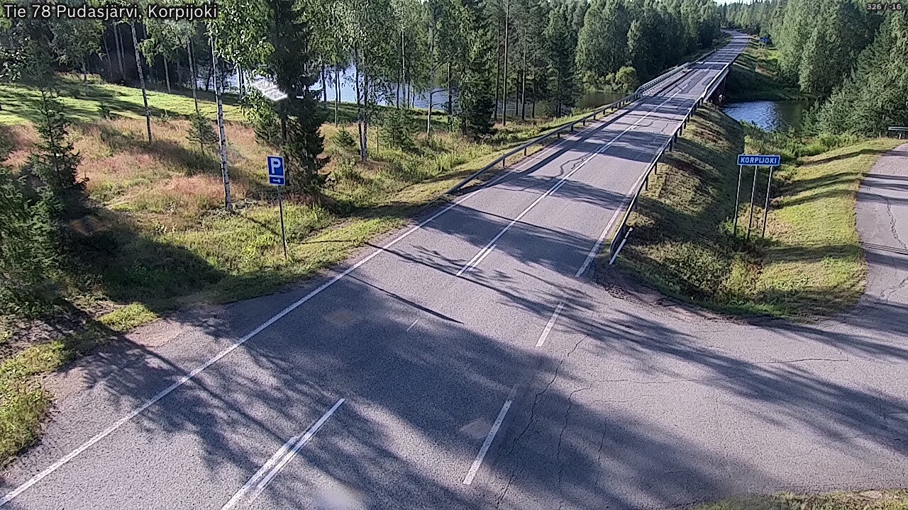 Weather Camera Image Väg 78 Pudasjärvi, Korpijoki, Pudasjärvi, Pohjois-Pohjanmaa