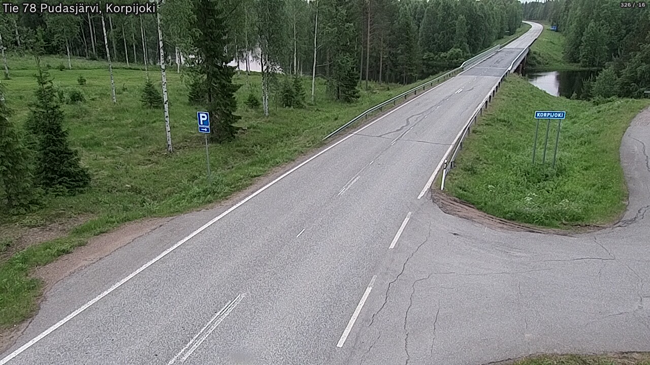Kelikamerat Kuva Tie 78 Pudasjärvi, Korpijo, Pudasjärvi, Pohjois-Pohjanmaa