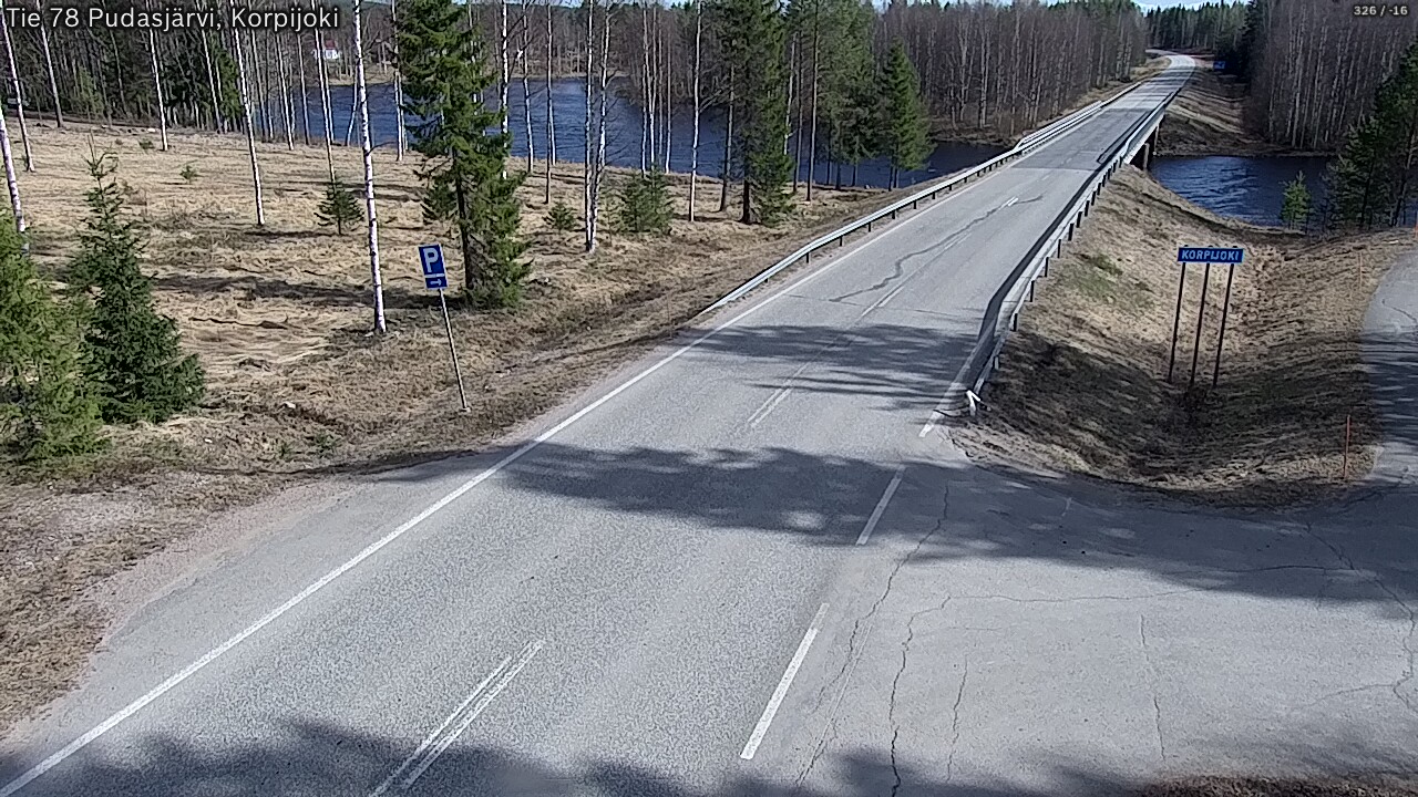 Kelikamerat Kuva Tie 78 Pudasjärvi, Korpijo, Pudasjärvi, Pohjois-Pohjanmaa