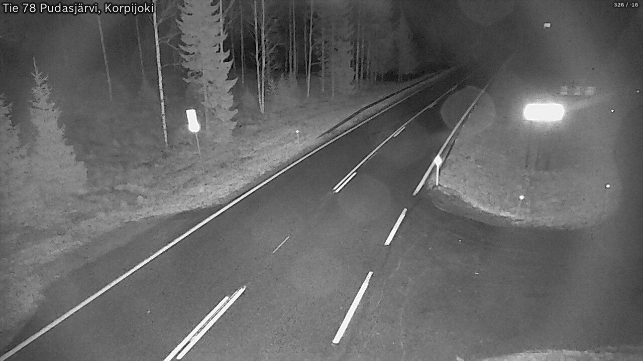 Kelikamerat Kuva Tie 78 Pudasjärvi, Korpijo, Pudasjärvi, Pohjois-Pohjanmaa