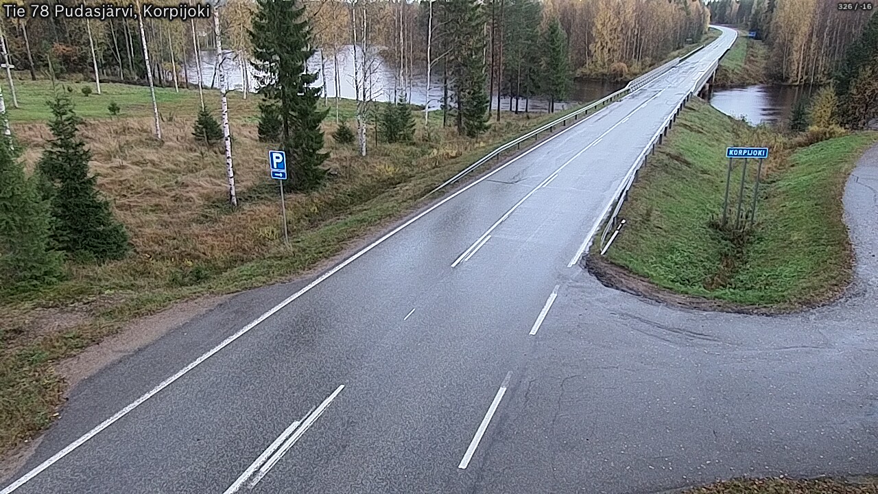 Weather Camera Image Road 78 Pudasjärvi, Korpijoki, Pudasjärvi, Pohjois-Pohjanmaa