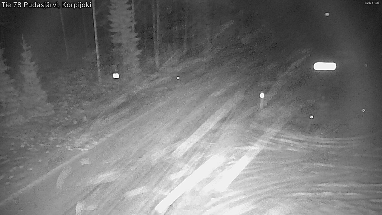 Kelikamerat Kuva Tie 78 Pudasjärvi, Korpijo, Pudasjärvi, Pohjois-Pohjanmaa